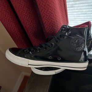 Converse Chuck Taylor Black High-Top Patent Leather Sneakers